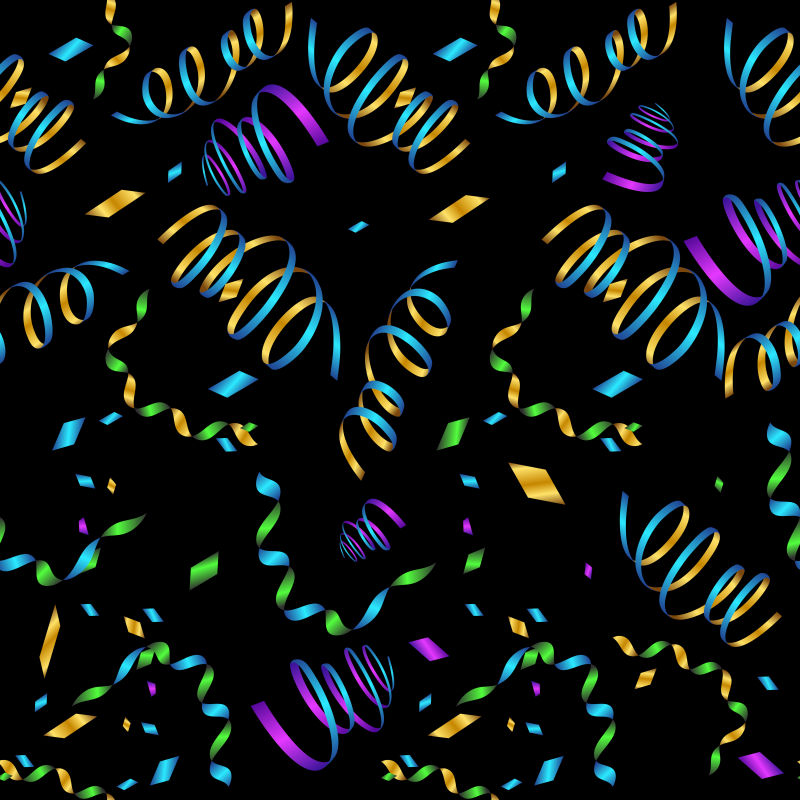 五彩的纸屑背景矢量设计