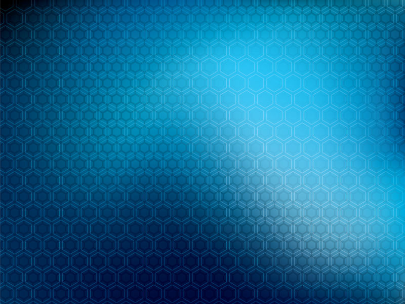 矢量的蓝色六边形图案背景