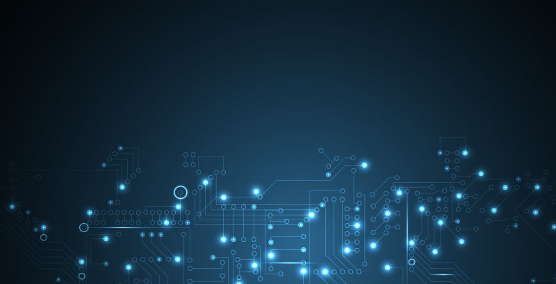 矢量的蓝色科技背景设计