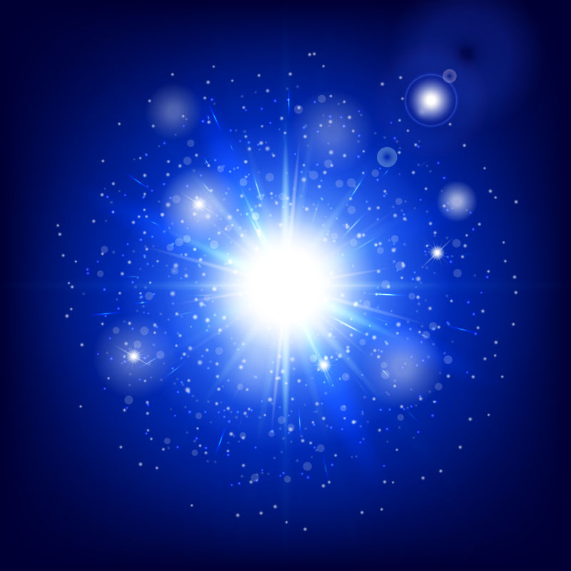 矢量的蓝色闪光背景