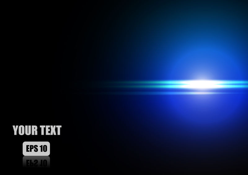 矢量蓝色光束背景