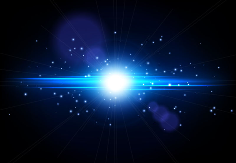 矢量的蓝色发光背景设计