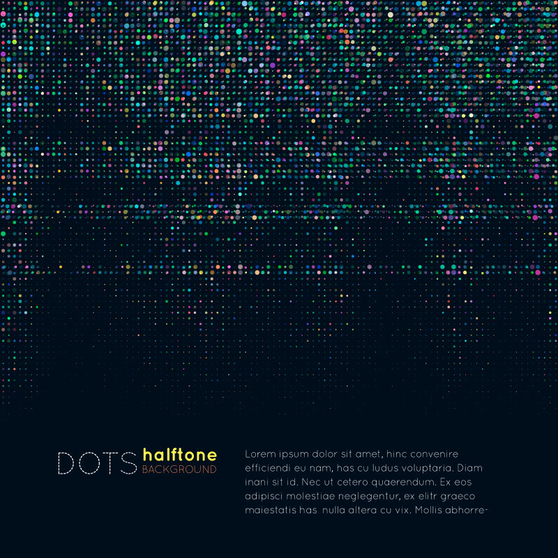 矢量的抽象彩色光点背景