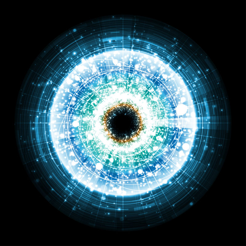 矢量的蓝色技术背景设计