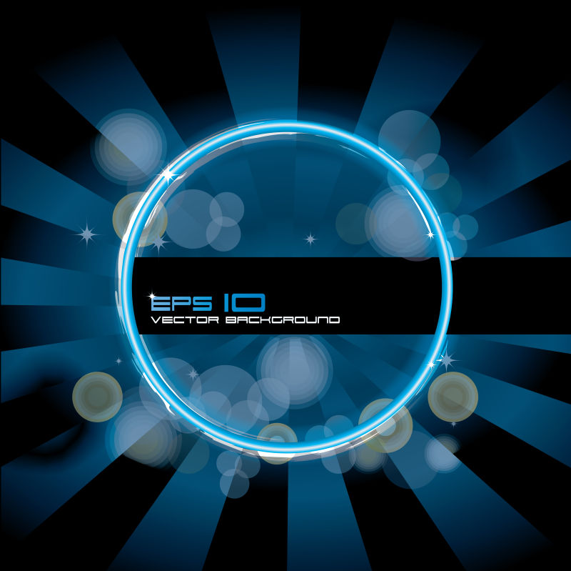 矢量的透明圆环插图