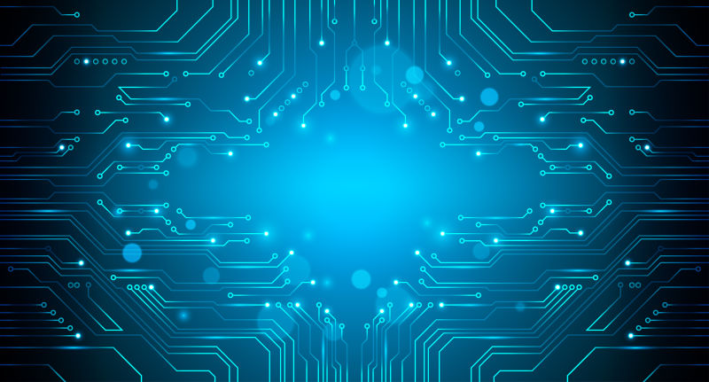 抽象电路背景矢量设计