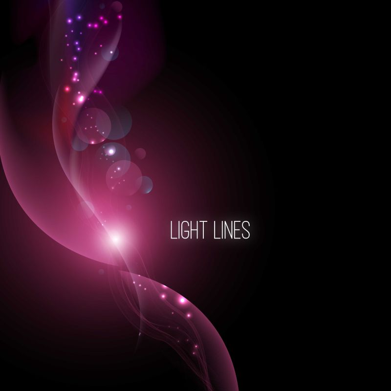 矢量的粉色光波背景