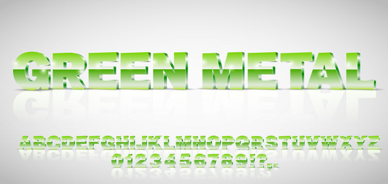 字母向量字体矢量