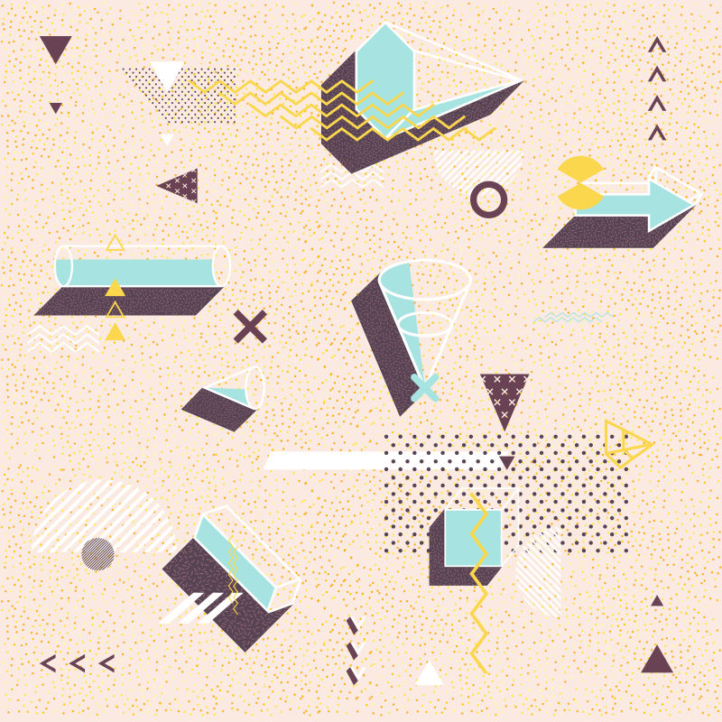 抽象矢量现代几何背景