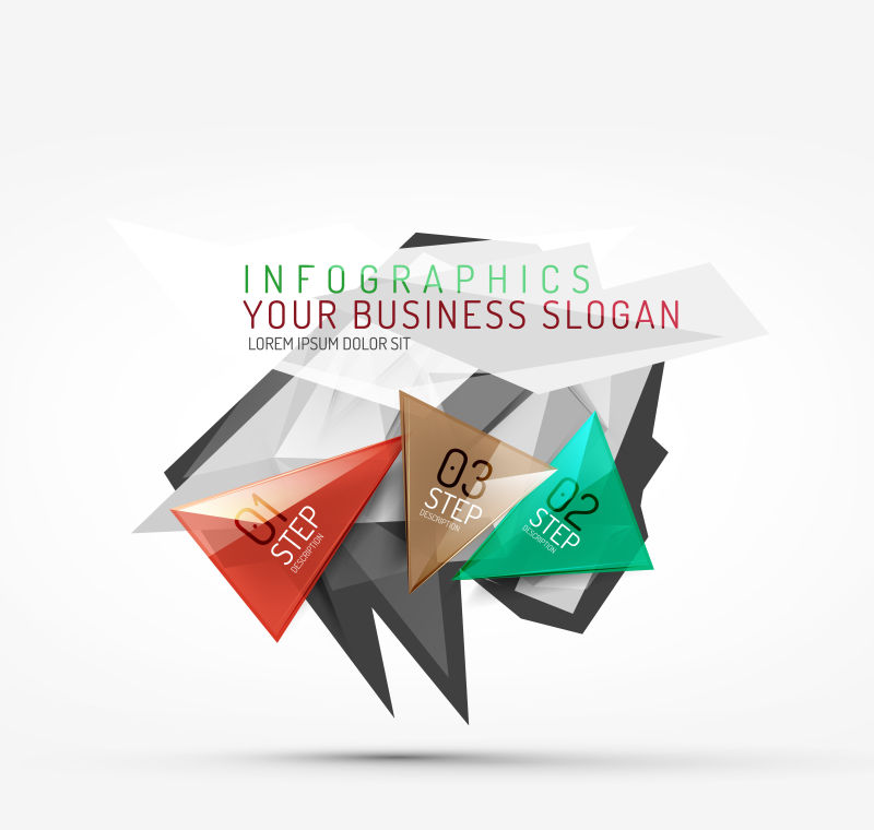 矢量商业多边形抽象设计