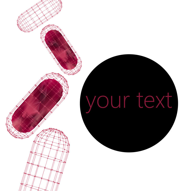 矢量多边形设计风格信笺和小册子