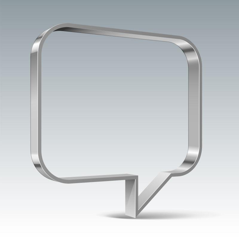 几何元素的闪亮的金属横幅矢量设计