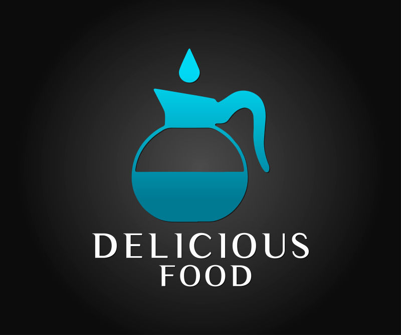 茶杯标志矢量创意logo设计