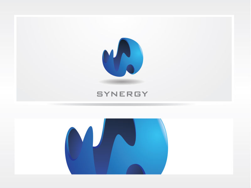 矢量抽象蓝色logo