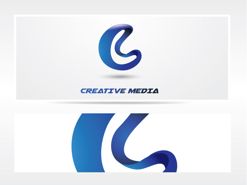 矢量蓝色logo设计