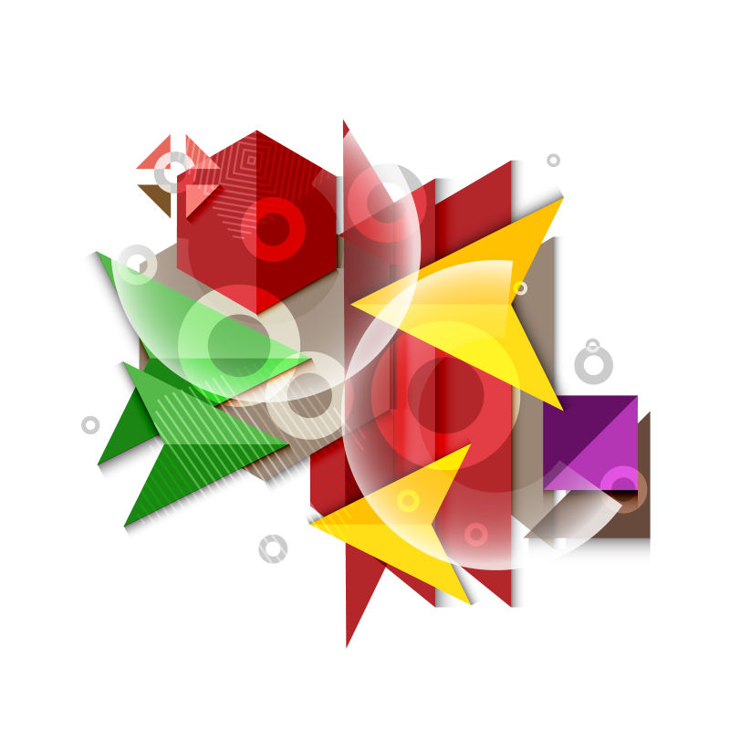 抽象彩色矢量几何图形