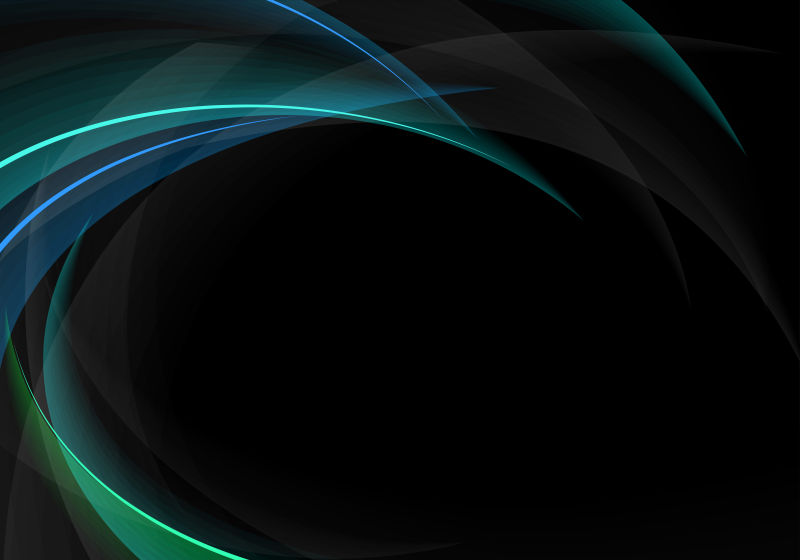 抽象矢量蓝色波形背景