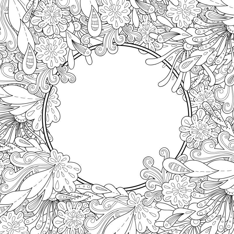 抽象手绘Zrangle风格矢量框