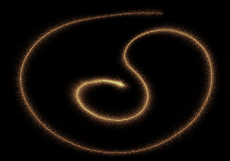 黄色发光设计烟雾