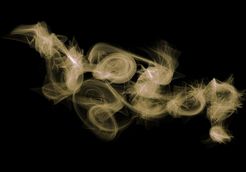 米白色的缭绕烟雾设计