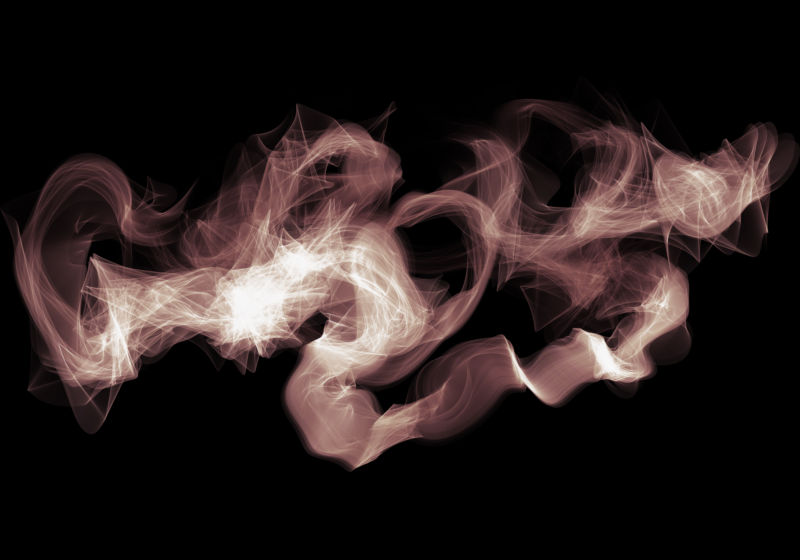 红色发光烟雾设计