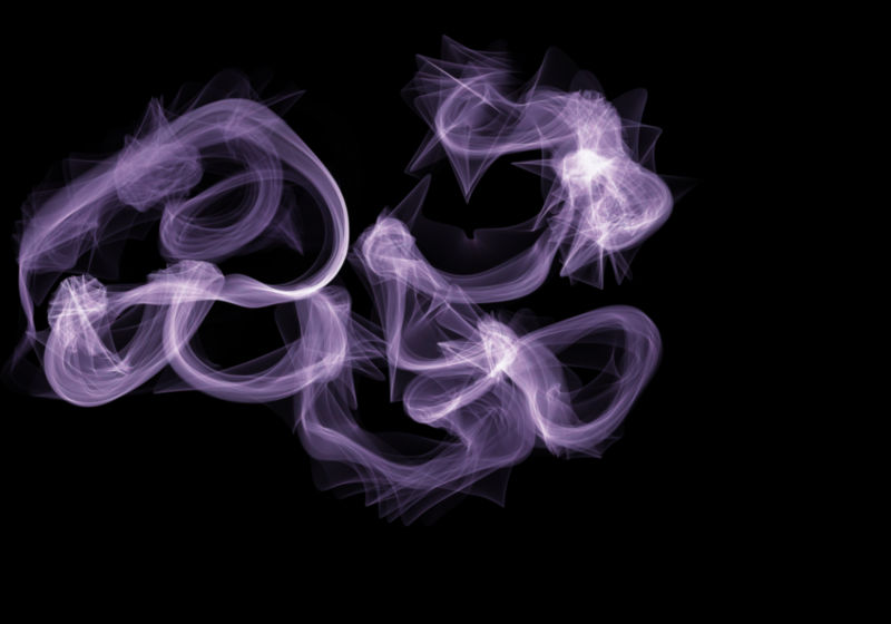 粉紫色的烟雾光线设计