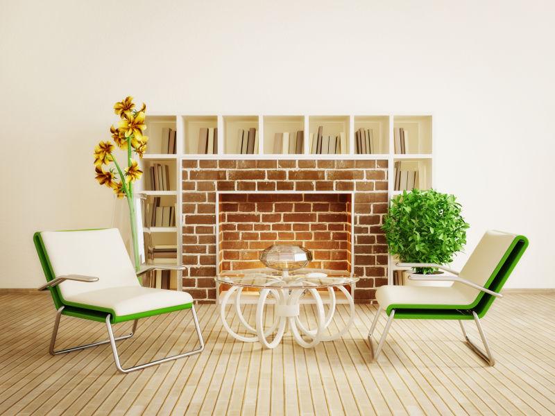 明亮的室内设计家具