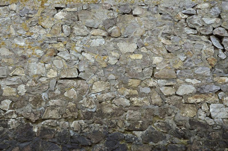 旧石子墙背景