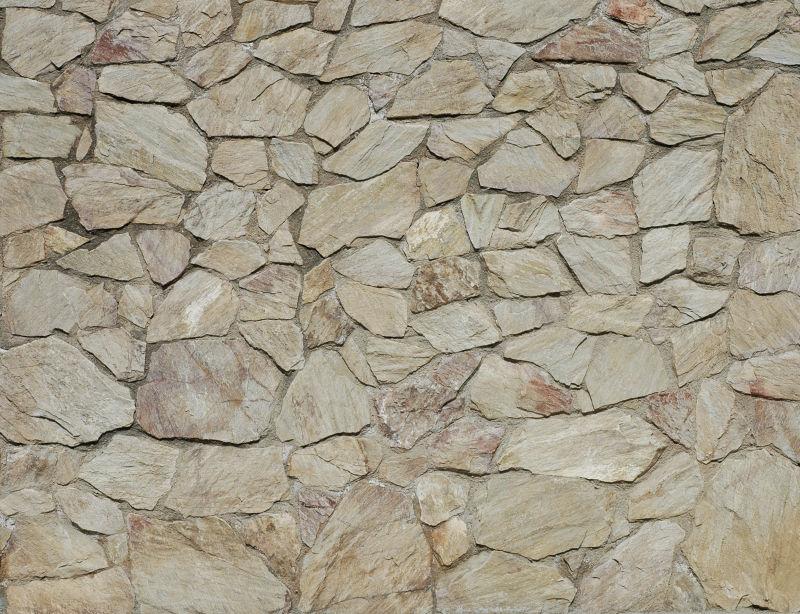 大小不一但很平整的石墙背景