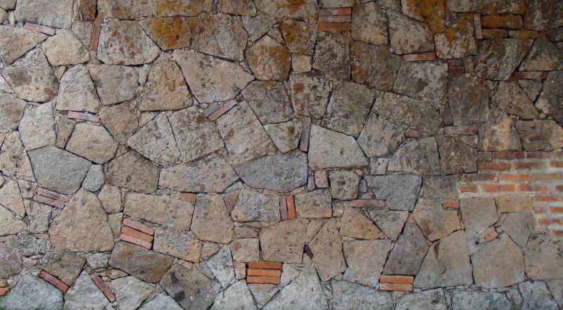 颜色暗淡的砖墙背景