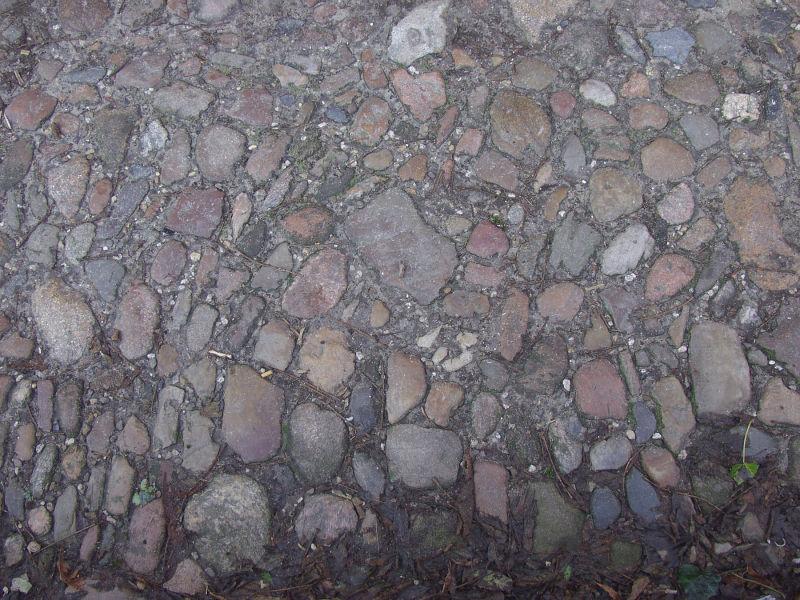 鹅卵石铺的地面背景