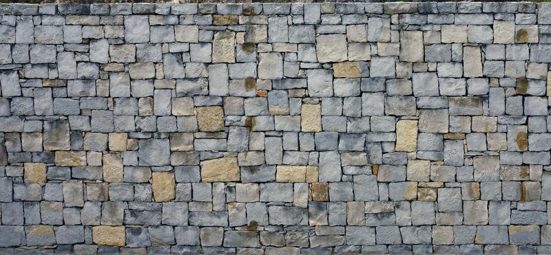 古老的灰色石墙背景纹理