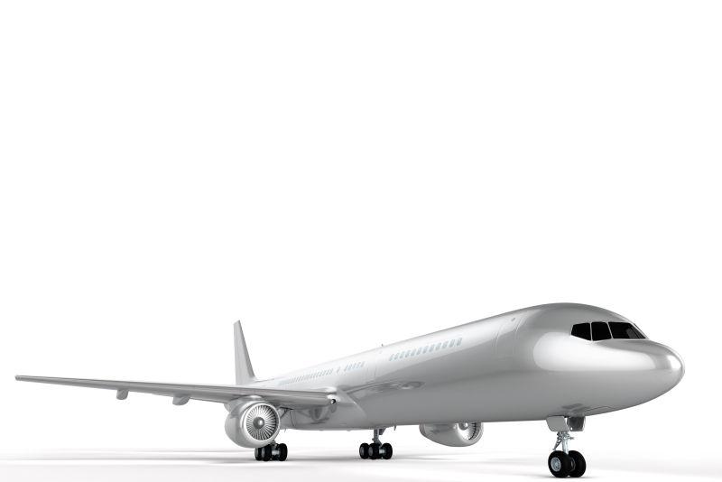创意飞机银色3D模型