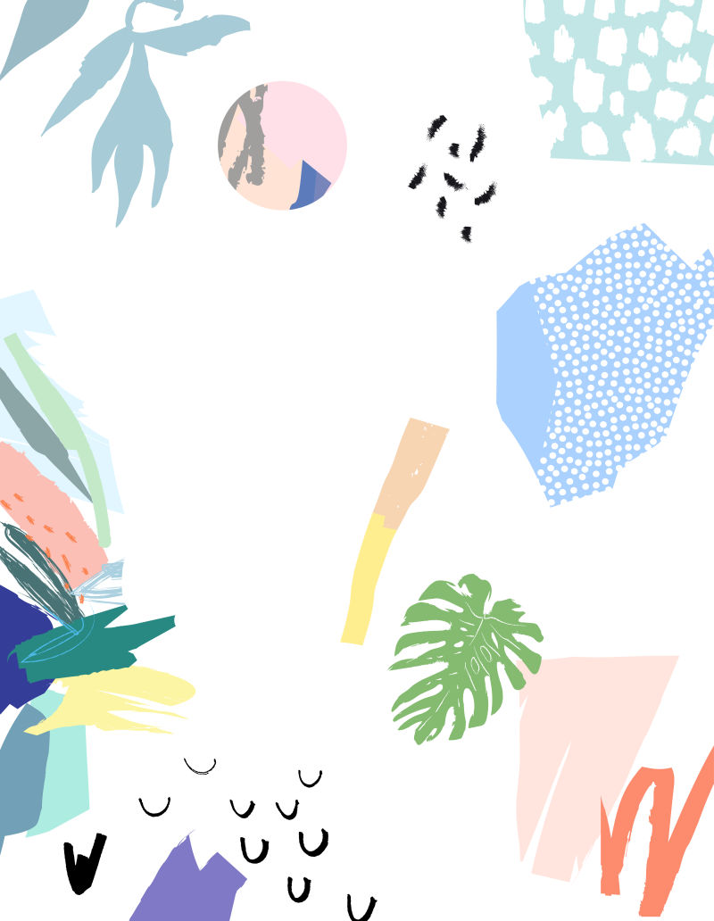 创意矢量手绘装饰图形设计