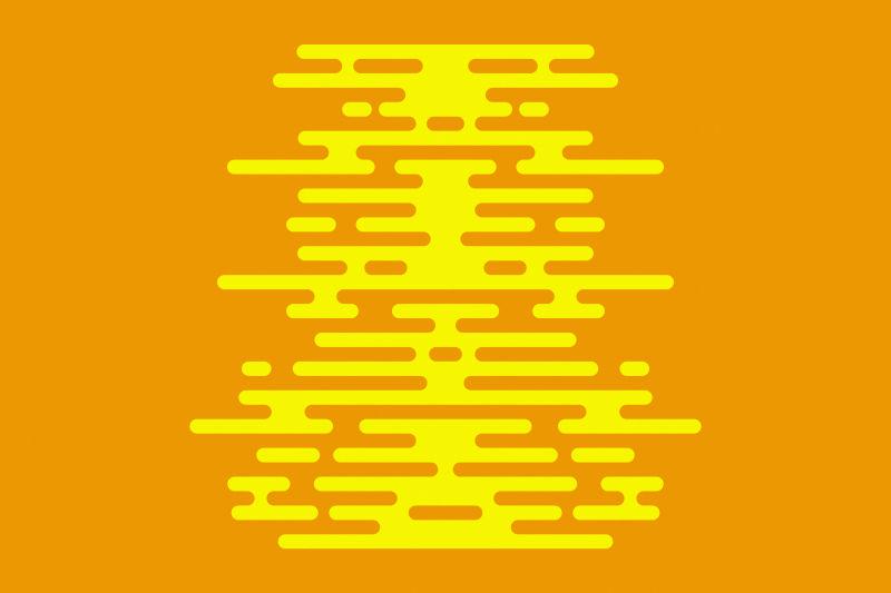 现代平面黄色背景