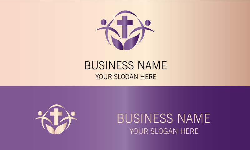 带有十字的商业图标设计