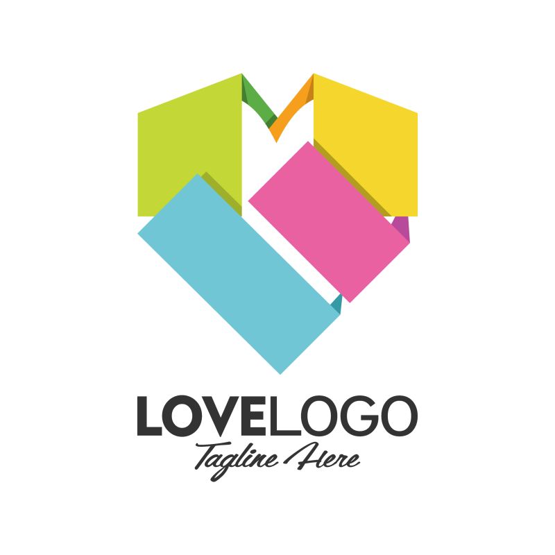 抽象六边形背景LOGO