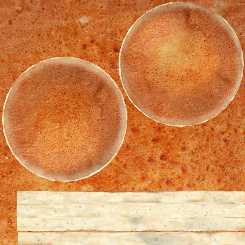 黄色石材上的玻璃球