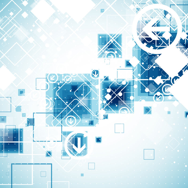 矢量的蓝色技术背景