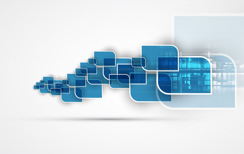 蓝色技术图案矢量设计