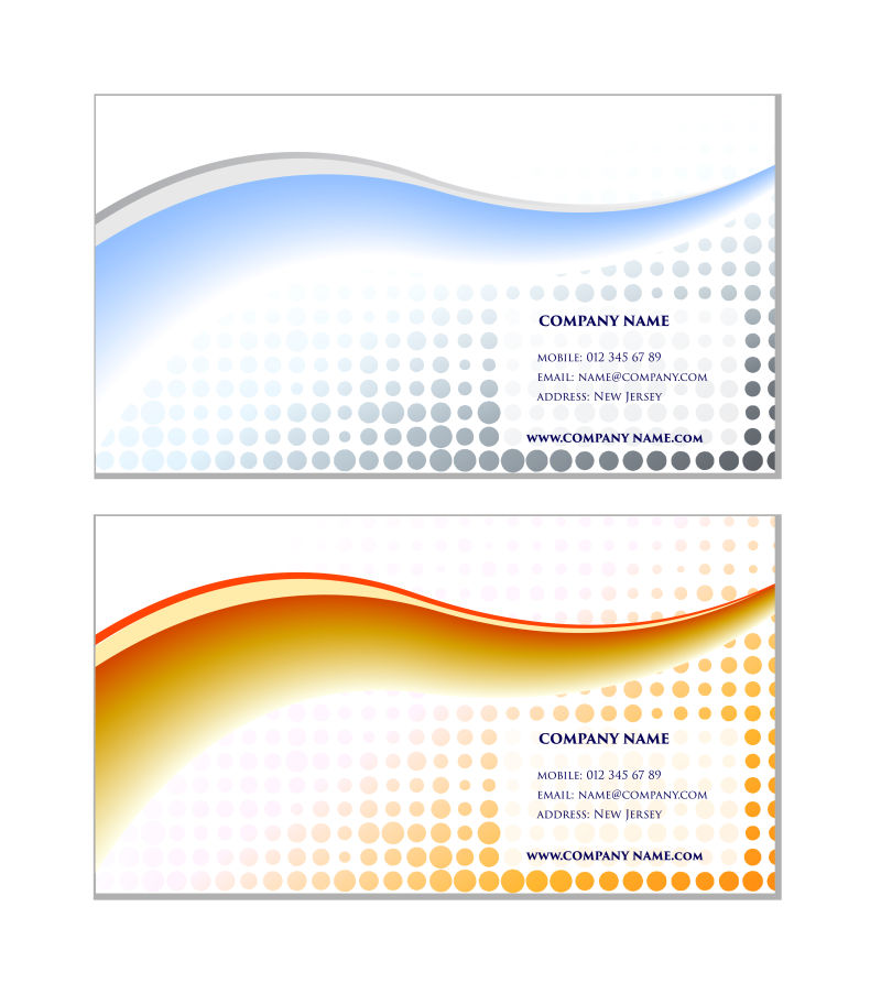 创意矢量现代几何元素的名片