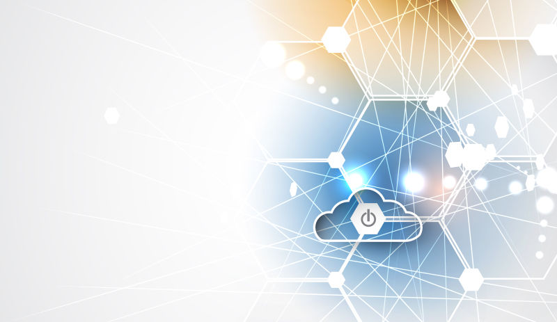 现代化数字技术背景矢量设计