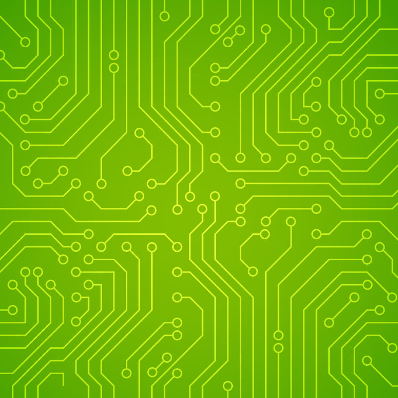绿色电路背景矢量设计