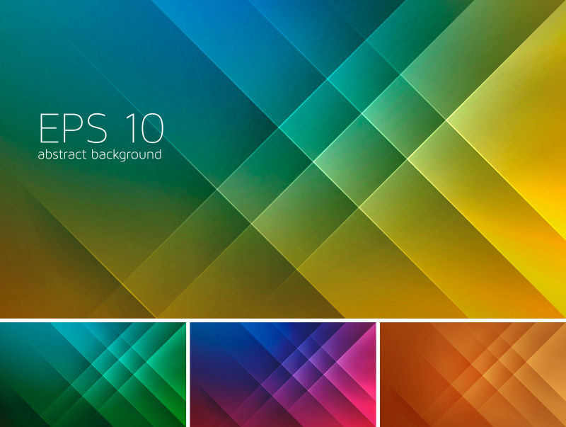 矢量抽象彩色条纹背景设计