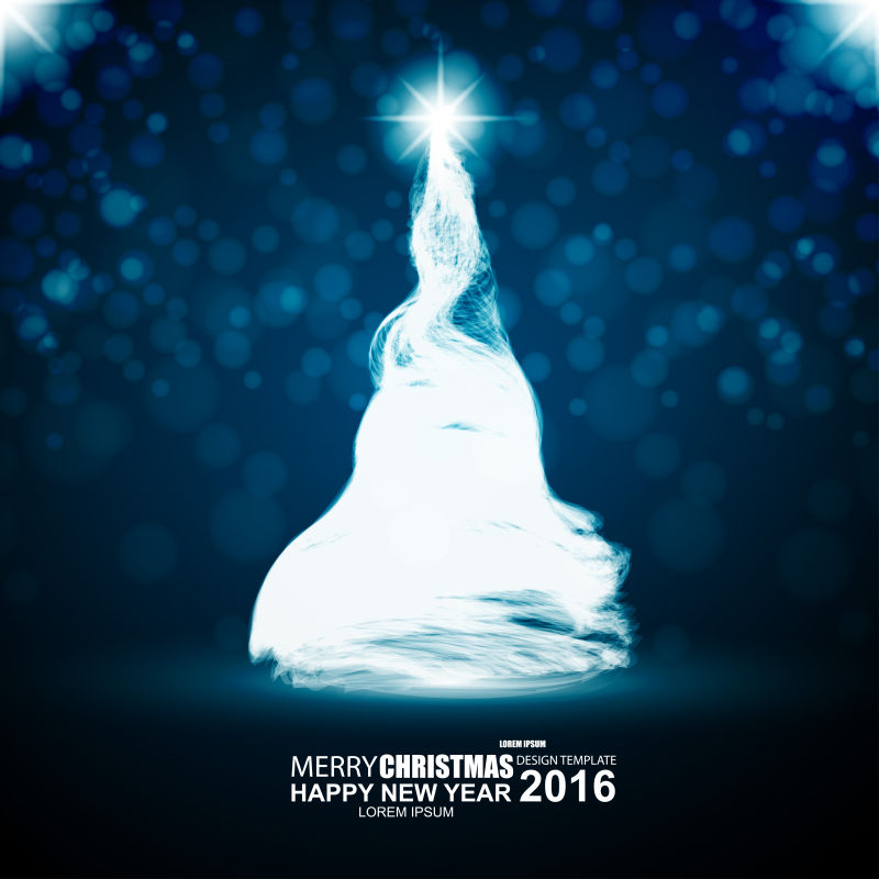 抽象的银白色圣诞树矢量设计