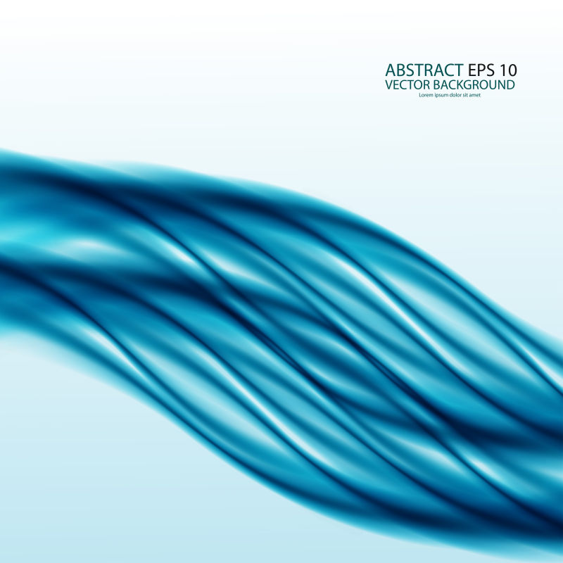 矢量的浅蓝色波纹图案背景