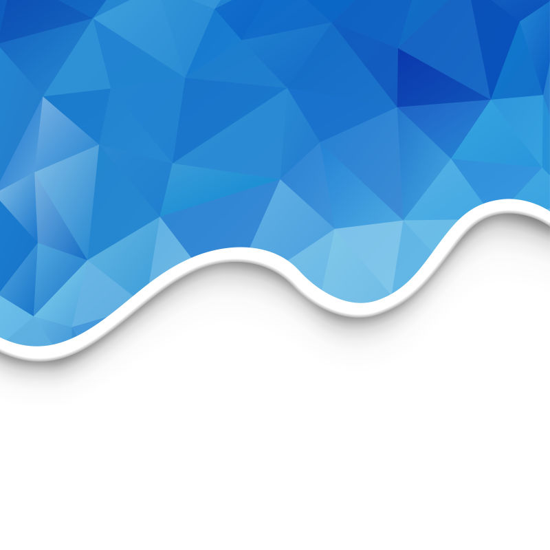 矢量蓝色的几何图案设计