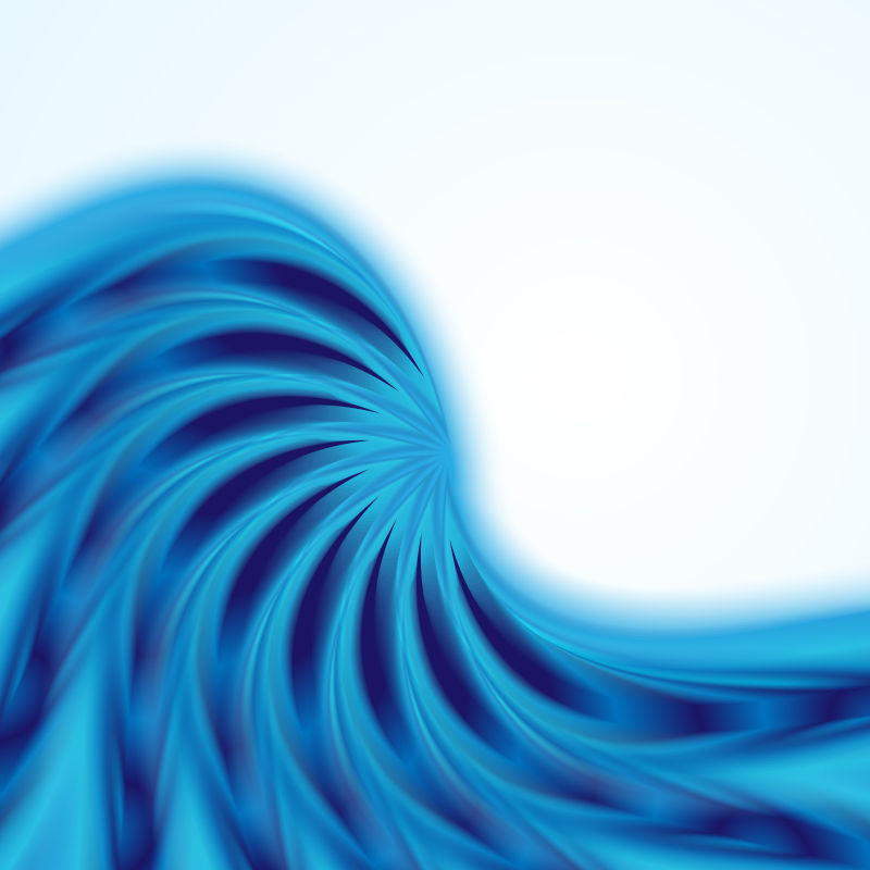 蓝色漩涡图案背景矢量设计