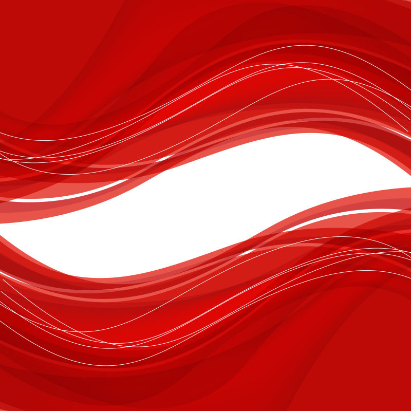红色波纹图案背景矢量设计