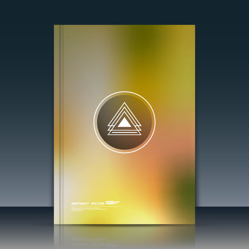 矢量的模糊书刊封面设计